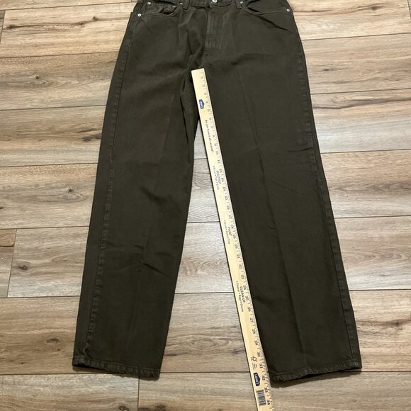 Men's Levis 550 Relaxed Fit Denim Jeans SZ 36x34 Dark Green Modern Red Tab - Picture 5 of 14